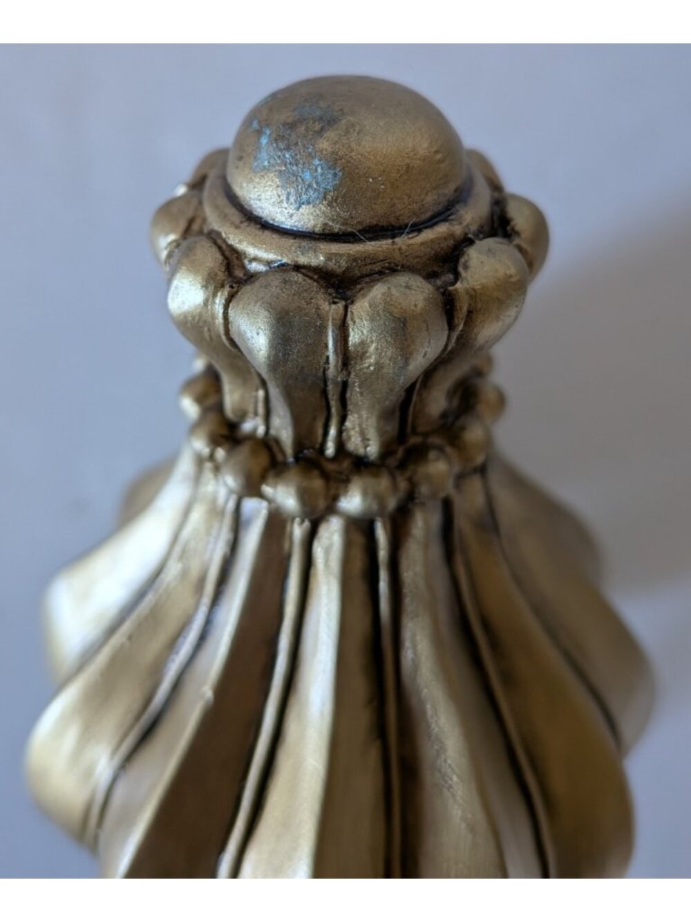 CTG Curtain Rod End Bronze Tone Crown Shaped Decorative Screw-In Finial 4*2 In - Picture 9 of 10